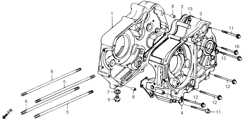Honda CD70 CRANKCASE