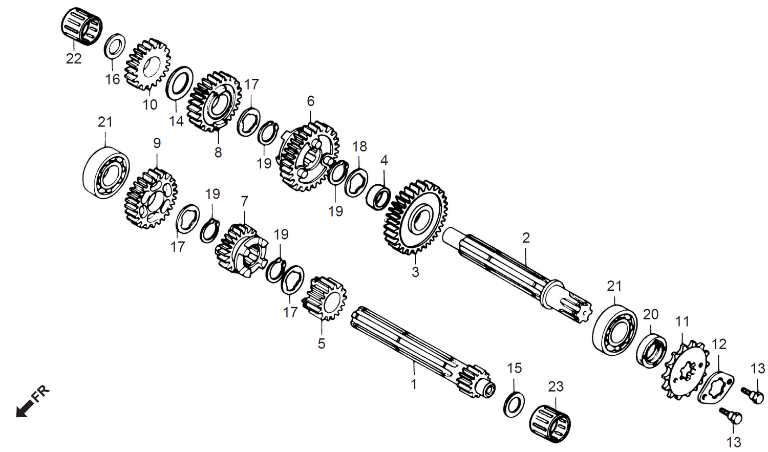 Honda CD70 TRANSMISSION
