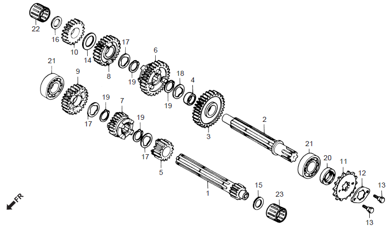 Honda CD70 TRANSMISSION