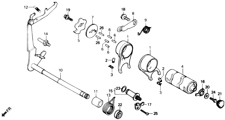 Honda CD70 GEARSHIFT DRUM