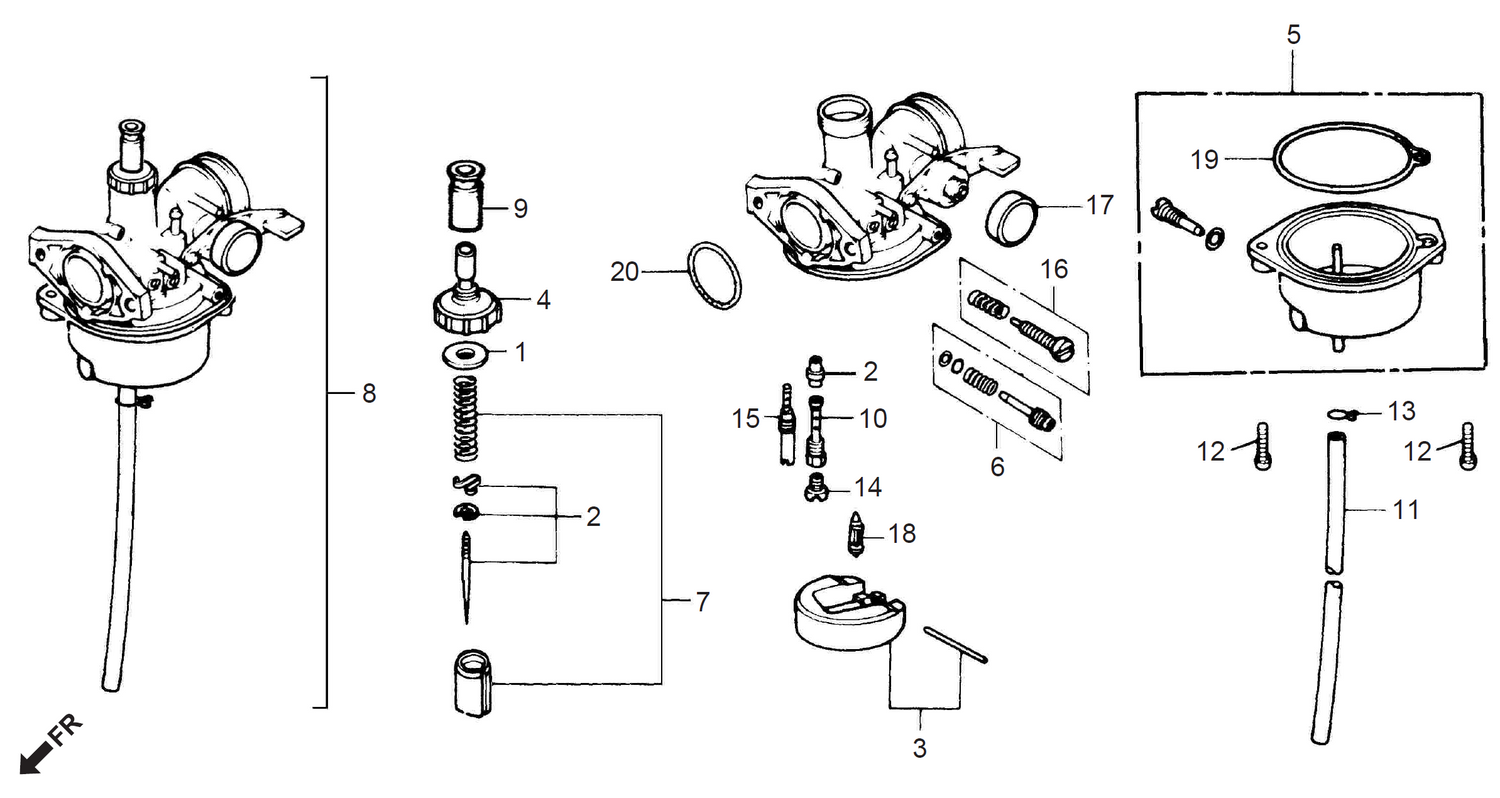 Honda CD70 CARBURETOR