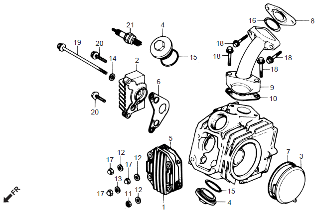 Honda CD70 CYLINDER HEAD COVER