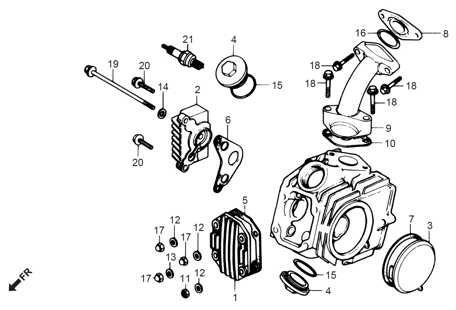Honda CD70 CYLINDER HEAD COVER