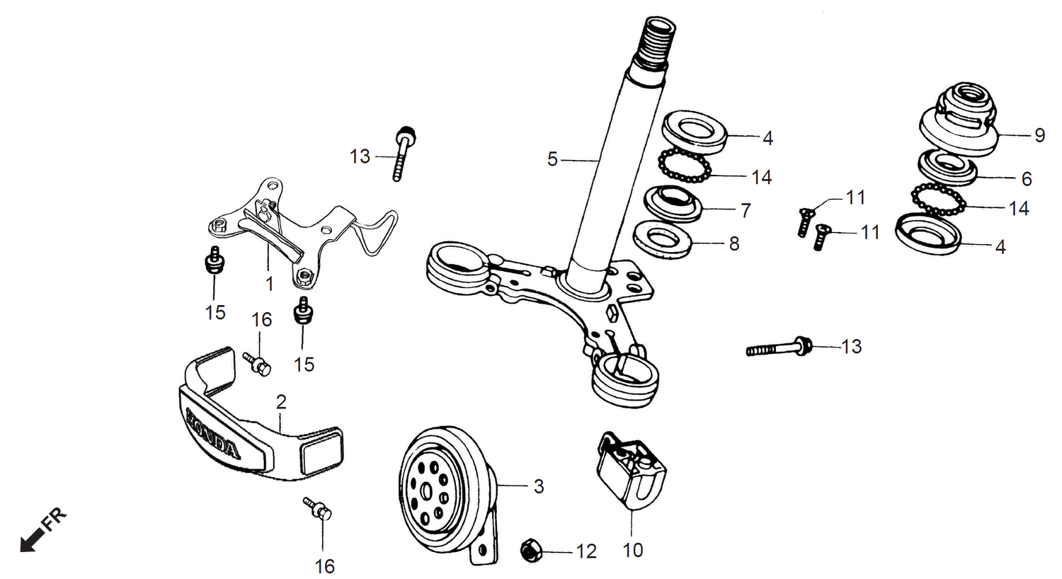 Honda CD70 STEERING STEM
