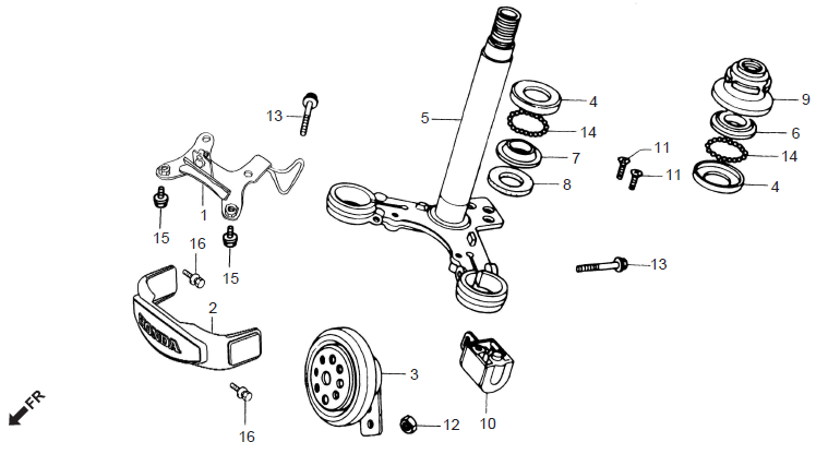 Honda CD70 STEERING STEM