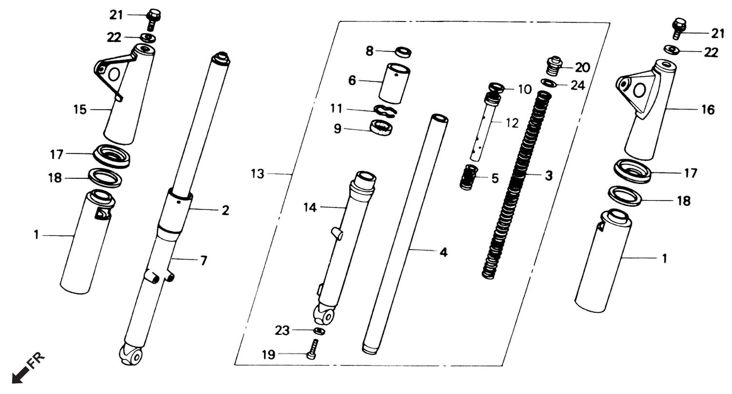 Honda CD70 FRONT FORK