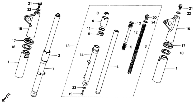 Honda CD70 FRONT FORK