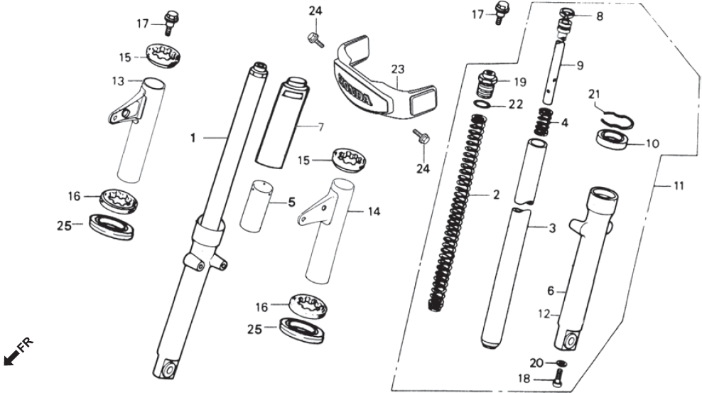 Honda CG125 FRONT FORK