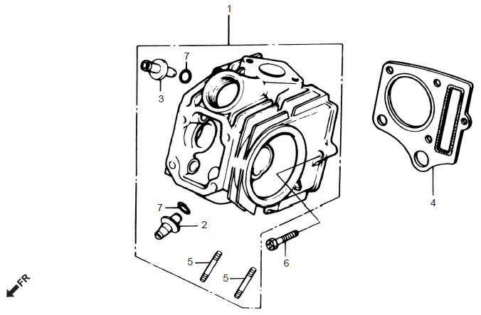 Honda CD70 CYLINDER HEAD