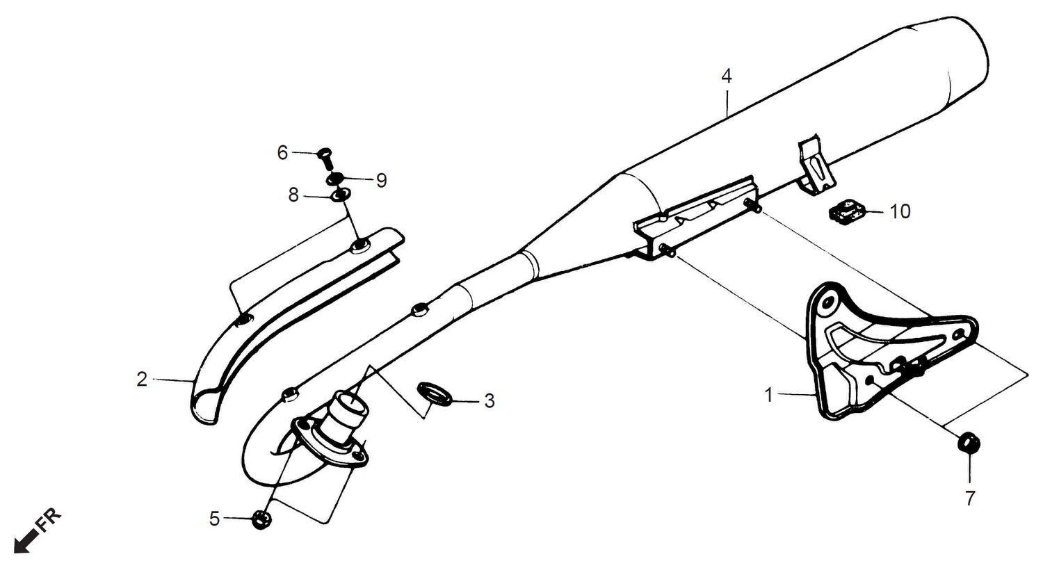 Honda CD70 EXHAUST MUFFLER