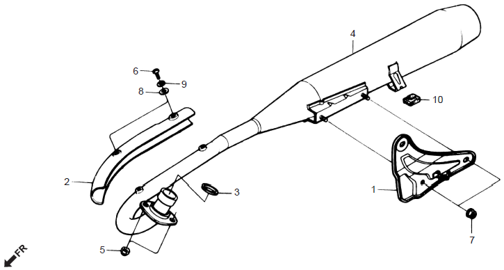 Honda CD70 EXHAUST MUFFLER