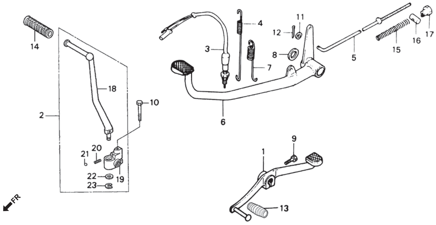 Honda CG125 PEDAL KICK STARTER