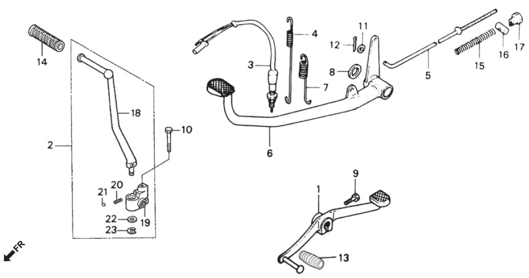 Honda CG125 PEDAL KICK STARTER