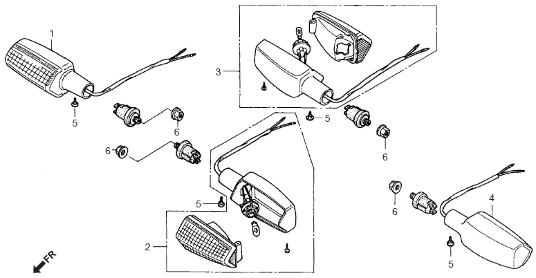 Honda CD70 WINKER ASSY