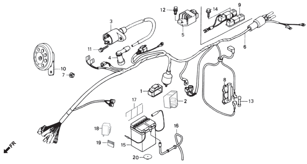 Honda CG125 WIRE HARNESS