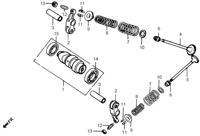 Honda CD70 CAMSHAFT-VALVE