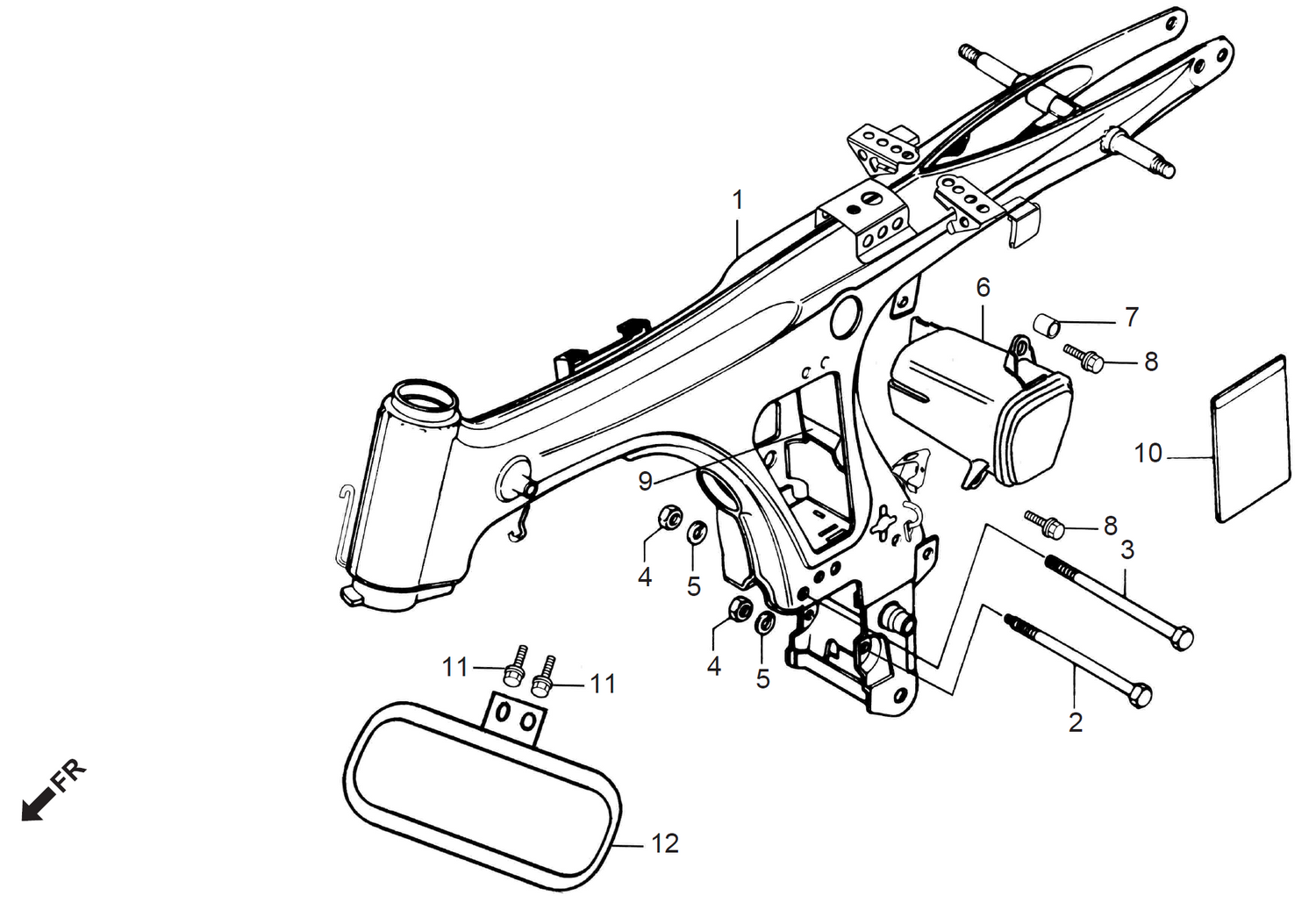 Honda CD70 FRAME BODY