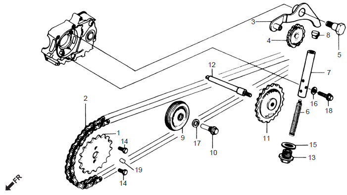 Honda CD70 CAM CHAIN-TENSIONER