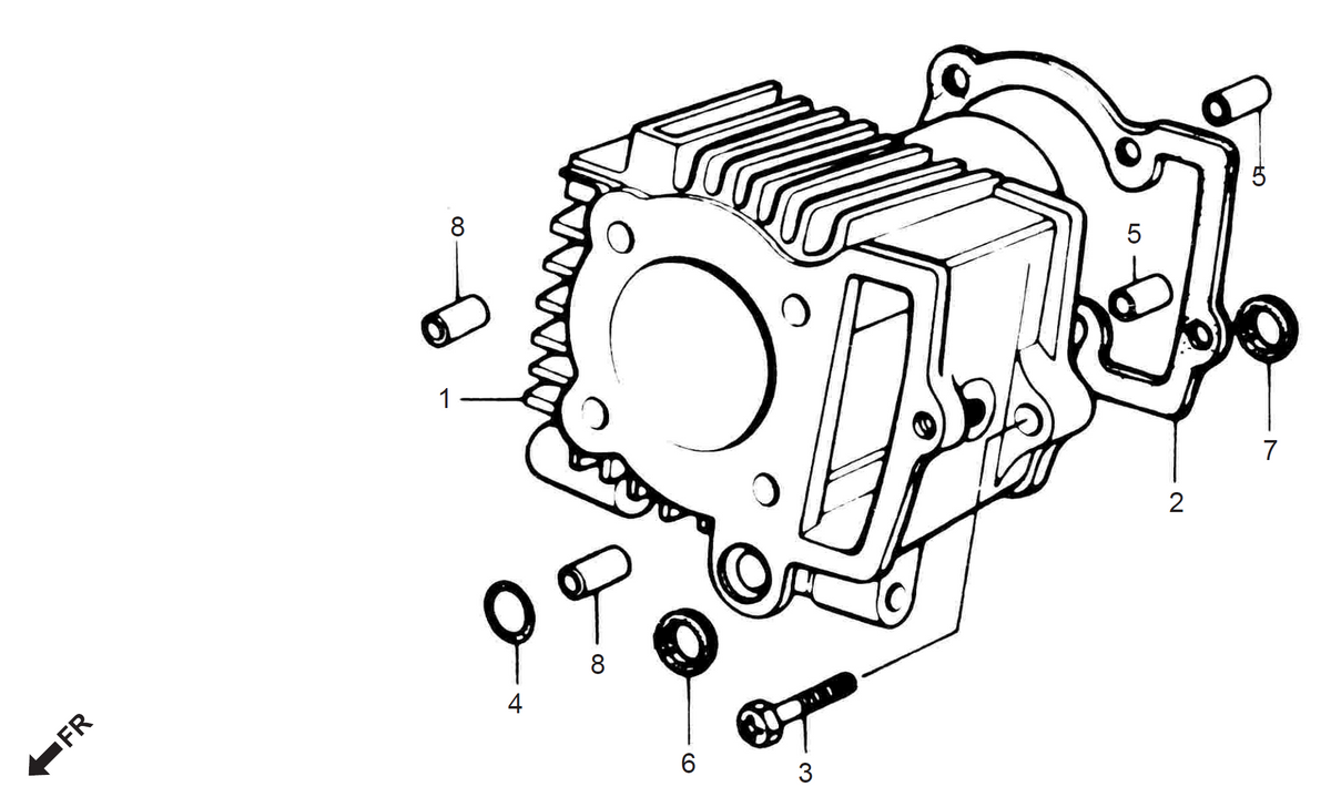 Honda CD70 CYLINDER