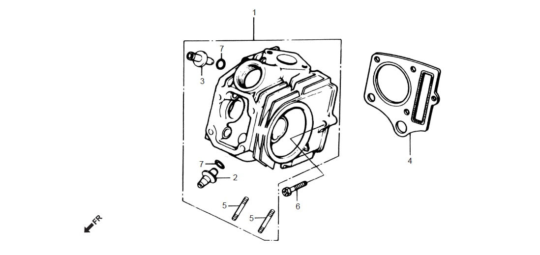 Honda CD70 Cylinder Head