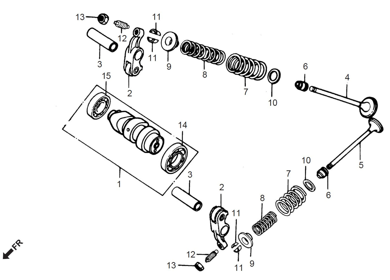 Honda CD70 CAMSHAFT-VALVE